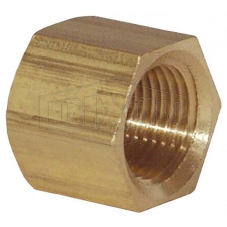 Pipe Cap, 1/2 In Nominal, FNPT End Style, Brass